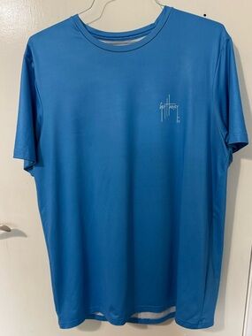 Guy Harvey Short-Sleeve Performance Tee in Bright Blue